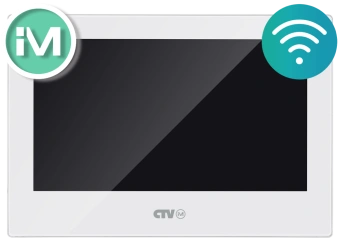 Купить CTV-iM Cloud 7 Монитор видеодомофона с Wi-Fi (iM740W) в официальном интернет-магазине CTV! Цена 15 000 руб. с бесплатной доставкой! - CTV-shop - официальный интернет-магазин CTV